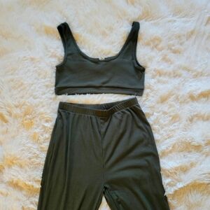 Olive Green Activewear Set